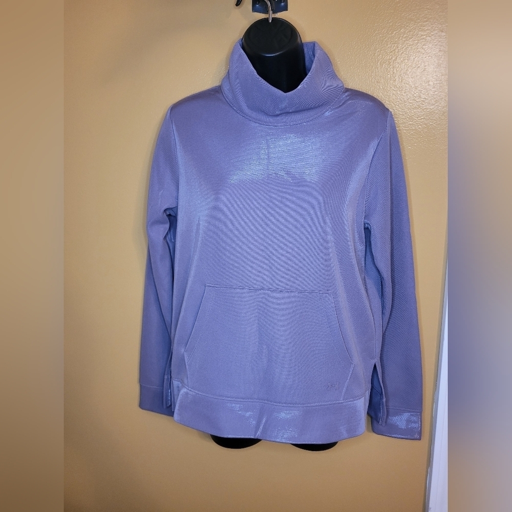 Under Armour XS Pullover Coldgear Loose Purple Sparkle Kangaroo Pouch St…